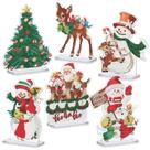 Kit de pintura de diamante Moucuny, 6 peças de placas de acrílico de Natal