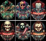 Kit de pintura de diamantes Halloween 5D Horror, pacote com 6 para adultos Kit de pintura de diamantes Halloween 5D Horror, pacote com 6 para adultos
