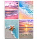 Kit de pintura de diamantes Muzagroo Art 5D para adultos com tema de praia