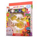 Kit de Pintura de Dinossauro Art e Craft - Zoop Toys - 4 Modelos e 6 Cores