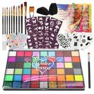 Kit de pintura facial Pintada 54 cores não tóxicas para crianças