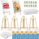 Kit de pintura HIPNOOK 90 unidades com cavaletes, telas, aventais e pincéis