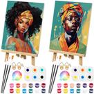 Kit de pintura Humyoun Couples com tela pré-desenhada e tinta acrílica