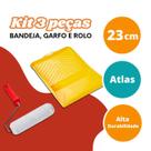 Kit de Pintura Parede 1 Bandeja, 1 Rolo e 1 Garfo 23cm Profissional 1001 Atlas