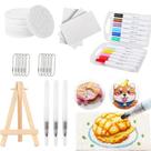 Kit de pintura Weesdsio Magic Puffy Paint 46 unidades com suporte