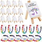 Kit de pintura Zubebe Mini Canvas com cavalete e aquarela 12 cores