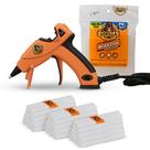 Kit de pistola de cola quente Gorilla Mini Dual Temp com 75 bastões
