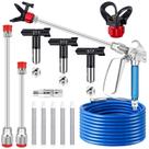 Kit de pistola de pulverização de tinta Gyfent 3600PSI com mangueira e pontas de 7,6 m