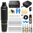 Kit de pistola de tatuagem ITATOO WTK164 para iniciantes com tintas de tatuagem