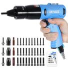 Kit de Pistola Pneumática para Porcas Rebitáveis GRYVOZE com 30 Mandris (M6/M8/M10, 10 de Cada), Conjunto de Ferramentas de Ar Industrial com Cabeça Auto-Travante, Pistola Rebitadora para Inserção de Porcas Rosqueadas Kit de Pistola Pneumática para Porcas Rebitáveis GRYVOZE com 30 Mandris (M6/M8/M10, 10 de Cada), Conjunto de Ferramentas de Ar Industrial com Cabeça Auto-Travante, Pistola Rebitadora para Inserção de Porcas Rosqueadas