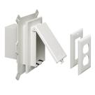 Kit de placa de parede Outlet Box Arlington DBVS1W-1 para revestimento de vinil Kit de placa de parede Outlet Box Arlington DBVS1W-1 para revestimento de vinil