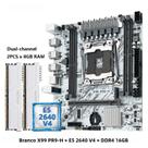 Kit De Placa-Mãe Branca X99 Com CPU Xeon E5 2640 V4, 16GB De RAM, NVME SATA M.2 PR9-H Combo
