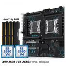 Kit De Placa-Mãe Para Servidor Com Dual CPU Intel Xeon E5 2680 V4 LGA2011-3 E 32GB De RAM DDR4 C612