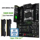 Kit De Placa Mãe X99 LGA2011-3 Com CPU Xeon E5 2690 V3, RAM DDR4 16GB 2666MHz, TPM 2.0 MACHINIST