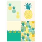 Kit de Placas Abacaxi Mesclados 4un 30x40cm Kit de Placas Abacaxi Mesclados 4un 30x40cm