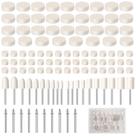 Kit de polimento Buffing Wheel CAEYPOAR para ferramenta Dremel 110 unidades