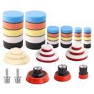 Kit de Polimento de Carro ZFE - 44 Espumas + Almofada de Apoio