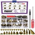 Kit de pontas de bronze de formato misto Swpeet 96 Sets Art Supplies