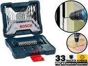 Kit de Pontas e Brocas 33 Peças Bosch X-Line 2607017398