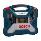 Kit De Pontas E Brocas Em Titânio Bosch X-Line 70 Peças Kit De Pontas E Brocas Em Titânio Bosch X-Line 70 Peças