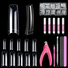 Kit de Pontas para Unhas MORGLES 500 Peças Quadradas Meio Cobertura Kit de Pontas para Unhas MORGLES 500 Peças Quadradas Meio Cobertura