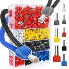 Kit de ponteira Lytool Double Wire 8-22 AWG 750 unidades com caixa de armazenamento