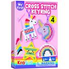 Kit de ponto cruz KRAFUN Unicorn para crianças com pingentes de mochila