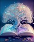 Kit de ponto cruz Tiwabb Tree of Life 30x40 cm 11CT
