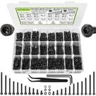 Kit de porcas e parafusos variados K Kwokker M3 Parafusos 4mm-35mm