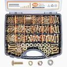 Kit de porcas métricas 966PCS M4-M8 de liga de aço de grau 8.8