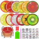 Kit de porta-copos de pintura Diamond Art Billbotk com suporte, 12 unidades