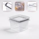 Kit de Potes Herméticos com Trava, 380ml, 2 Unidades