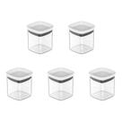 Kit de potes herméticos Ou 5 peças 150ml Linha Block