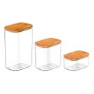 Kit de potes herméticos retangulares Ou 3 peças Linha Keep Kit de potes herméticos retangulares Ou 3 peças Linha Keep
