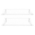 Kit de Prateleiras Rubbermaid Configurations 26 - Conjunto com 2 Prateleiras Brancas