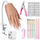 Kit de Prática de Mão de Silicone Wilfniee com Tatuagem