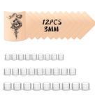 Kit de Prática de Tatuagem POSEIDON 312 Peças com Pele Artificial e Copos de Tinta