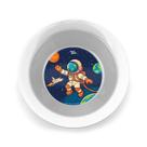 Kit de Pratos Infantil Redondo Temático Para Menino Decoração de Astronauta