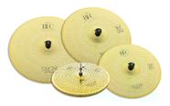 Kit de Pratos Low Volume BFC Cymbals Silex Golden Brilliant 14, 16, 18, 20 volume até 80% menor