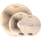 Kit de Pratos Titan Classic TNCK450 14'' 16'' 20''