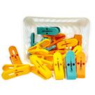 Kit de Prendedores Roupas 16 PCS c/ Cesto N244650-2 - Quanhe