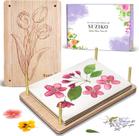 Kit de prensa de flores Suziko Large para adultos e crianças 27,5 cm x 17,8 cm