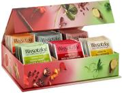 Kit de Presente de Chá de Ervas Wissotzky 42 Sachês 6 Sabores Kosher