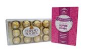 Kit De Presente Para Amiga Chocolate Ferrero Rocher + Cartão