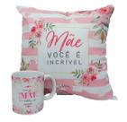Kit de Presente Para Mãe - Dia das Mães Caneca e Almofada