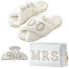 Kit de Presente Tkifoda "Bride To Be" - Maquiagem e Chinelos Kit de Presente Tkifoda "Bride To Be" - Maquiagem e Chinelos