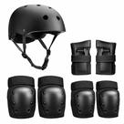 Kit De Proteção Com Capacete Skate Patins Joelheira Cotovele Tamanho:P