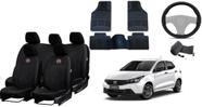 Kit de Proteção e Acessórios para Argo 17-23: Capa de Couro + Tapetes + Capa de Volante