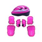 Kit de Proteção Esportes Radicais Infantil Capacete Joelheira Cotoveleira Protetor Punho Bel