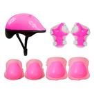 Kit De Proteção Infantil Feminino Rosa Radical Plus - Dm Toys Kit De Proteção Infantil Feminino Rosa Radical Plus - Dm Toys